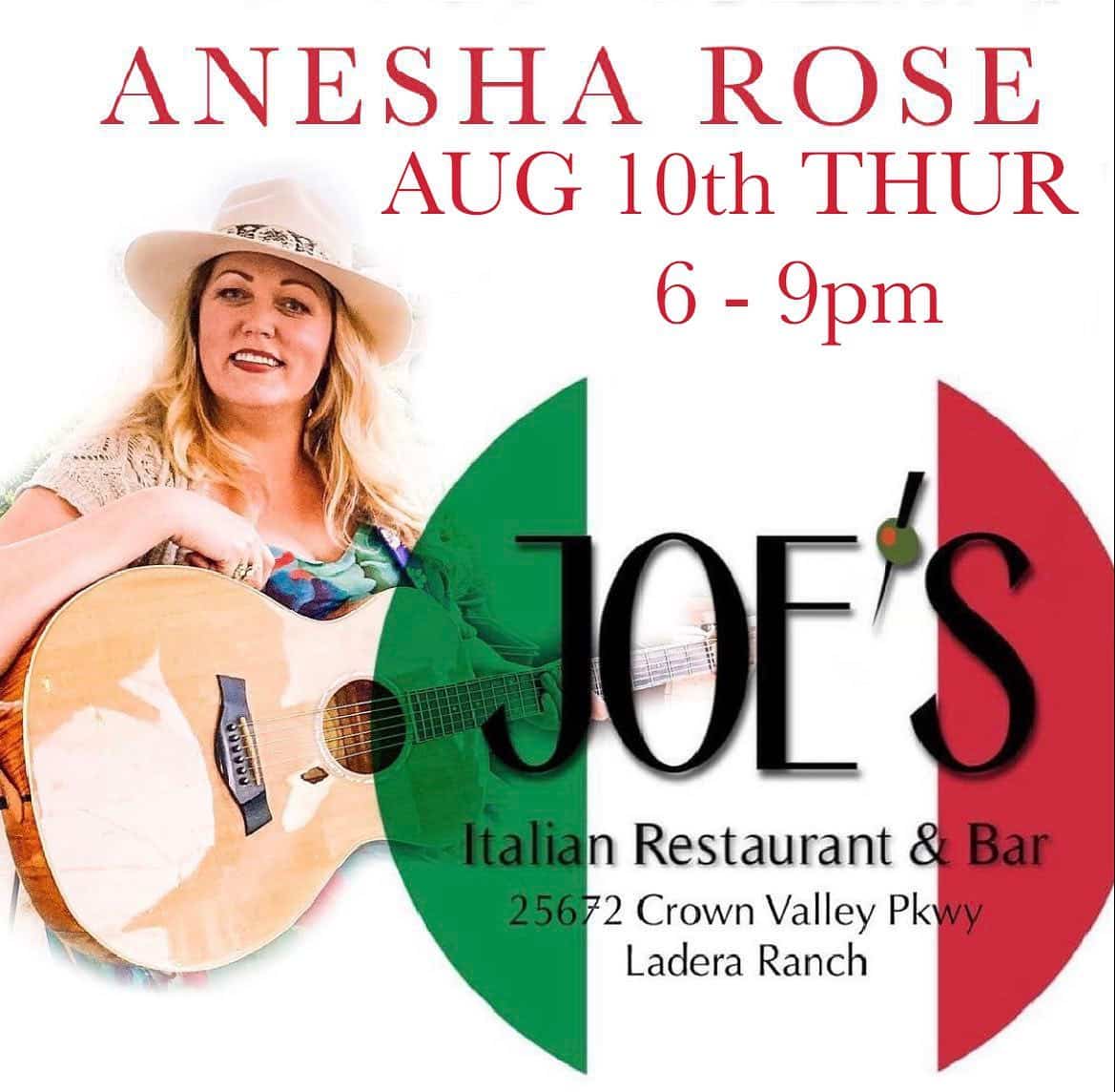 Anesha Rose at Joe's Italian Restaurant
