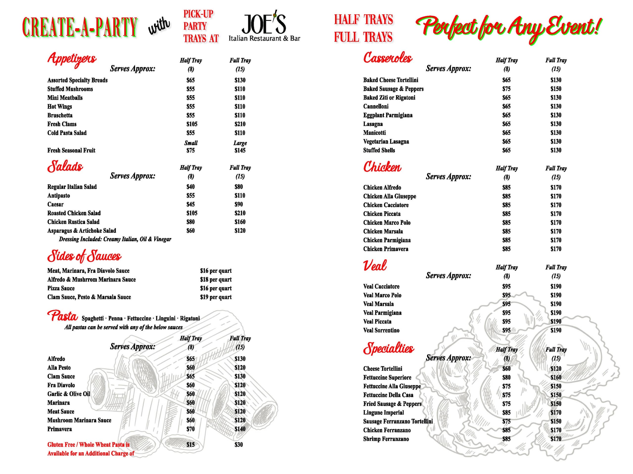Catering Joe's Italian Restaurant and Bar